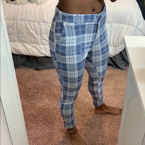 primark plaid pants